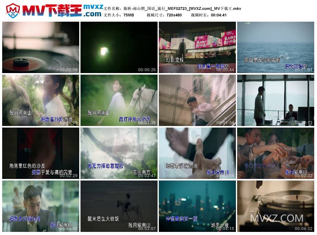 陈昕-南山照_国语_流行_MEF02723